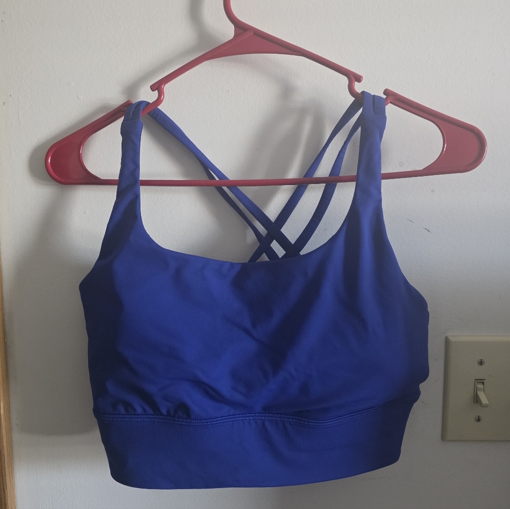 Lululemon        Riverside Blue Energy Longline Size 10 Brand New Without Tags